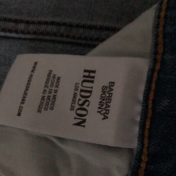 💥HP💥 HUDSON Los Angeles Barbara  Skinny front slit raw hem sz 31 - Picture 6 of 12